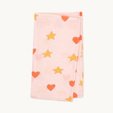 Tinycottons - Hearts & stars swaddle