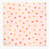 Tinycottons - Hearts & stars swaddle