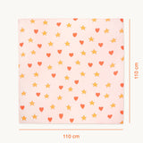 Tinycottons - Hearts & stars swaddle