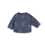 Play Up - Camisola Azul em Algodão Orgânico Estampada