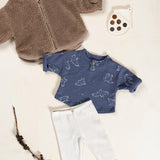 Play Up - Camisola Azul em Algodão Orgânico Estampada