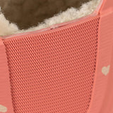 Bota de chuva rosa com interior forrado e painel em malha na lateral. Konges Sløjd