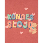 T-shirt de manga comprida Konges Sløjd com logótipo e urso estampados. Konges Sløjd
