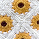 Lenço Crochet para cabeça Amarelo