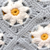 Lenço Crochet para cabeça Azul
