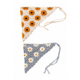 Lenço Crochet para cabeça Amarelo