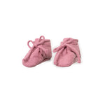 Sapatos de tecido rosa Play Up com atacadores e laço no tornozelo. Marca Play Up